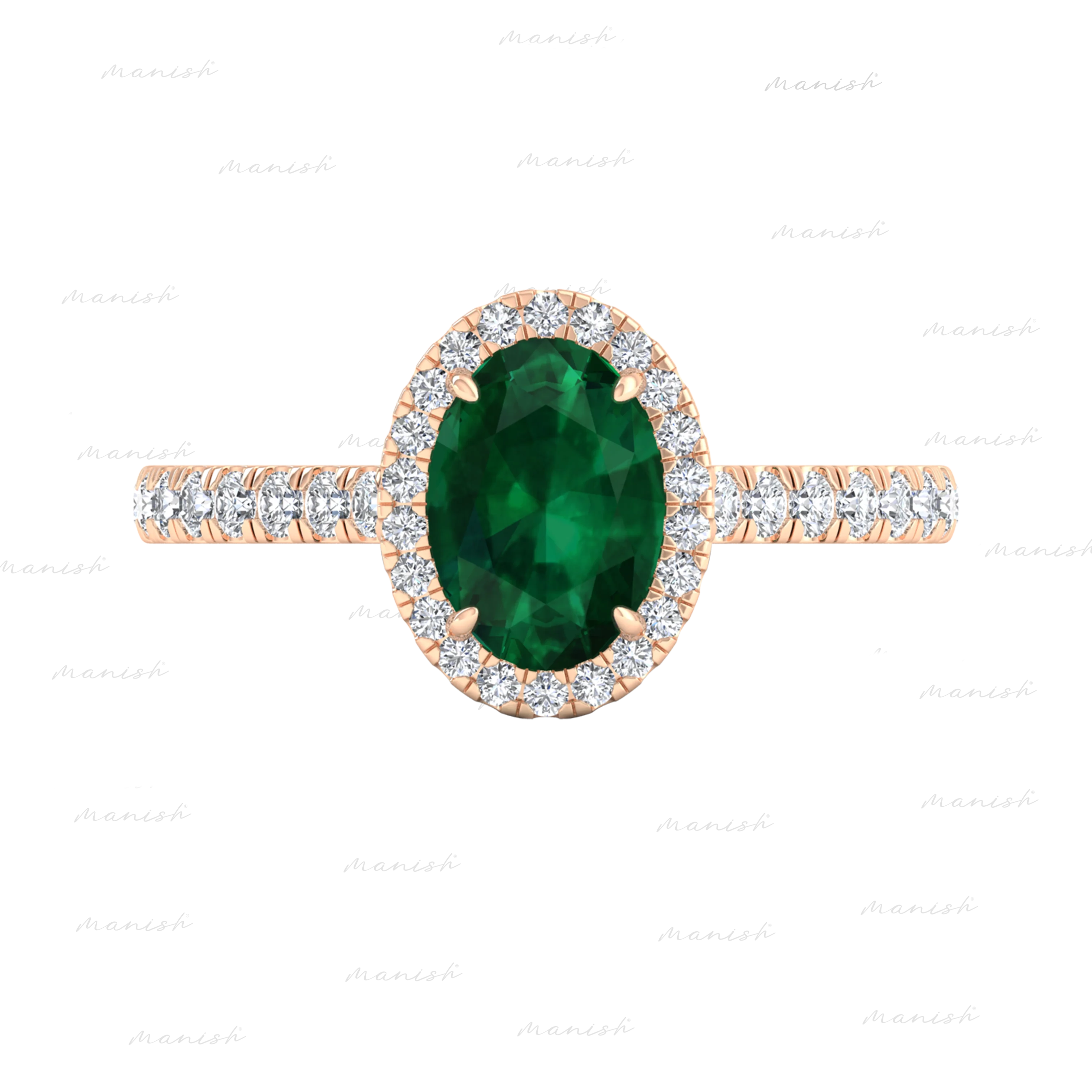 Diamond and Emerald Ring